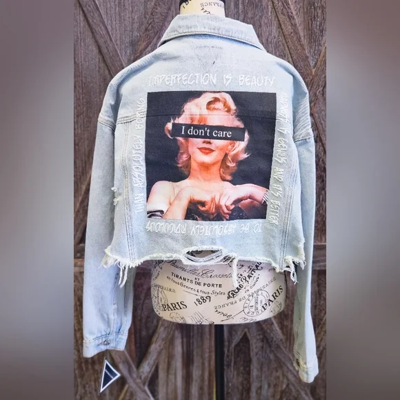 プラージュ デニムジャケット マリリン Western Wear Marilyn Monroe Jean Jacket Trio Denim Jacket Marilyn
